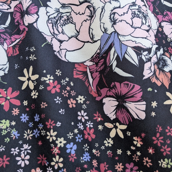 Silky Floral Bomber Jacket - Picture 2 of 10